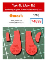 Yakovlev Jak-1b - Wheel Bay Plugs (for Accurate Miniatures / Eduard and Hobby 2000)