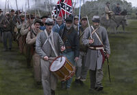 Confederates Infantry on the March - Gettysburg (American Civil War) - Image 1