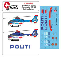 Eurocopter EC135 Norwegian Police both schemes - Image 1