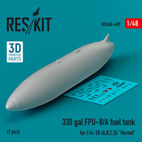 330 Gallon FPU-8/A Fuel Tank For F/A-18 (A, B, C, D) Hornet (1pc) (3D Printed) - Image 1