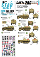 SdKfz 250 neu # 1. West-front markings. 2.Pz-Div, 1.SS-LAH, 9.SS-Hohenstaufen, 10.SS-Frundsberg.