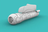 TALIOS Targeting Pod with pylon for Rafale Revell, Italeri and Hobby Boss kits - Image 1